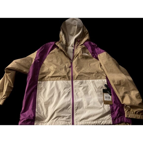 The North Face Women's Plus Hydrenaline Jacket 3X Beige Purple New With Tag - Picture 3 of 5